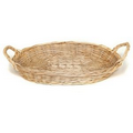 Round Wicker Gift Baskets (17"x13"x3 3/4"x5")